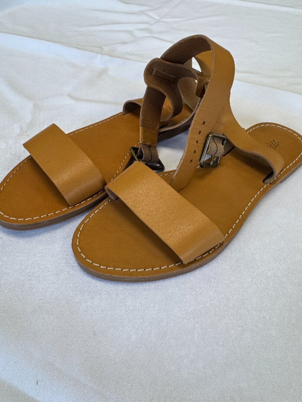 The Boardwalk Ankle-Strap Sandal Light Brown Size 7